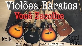 Video thumbnail for Comparando Violões baratos da Tagima - Dallas, Kansas, California e Ventura. by Renatinho Stauros