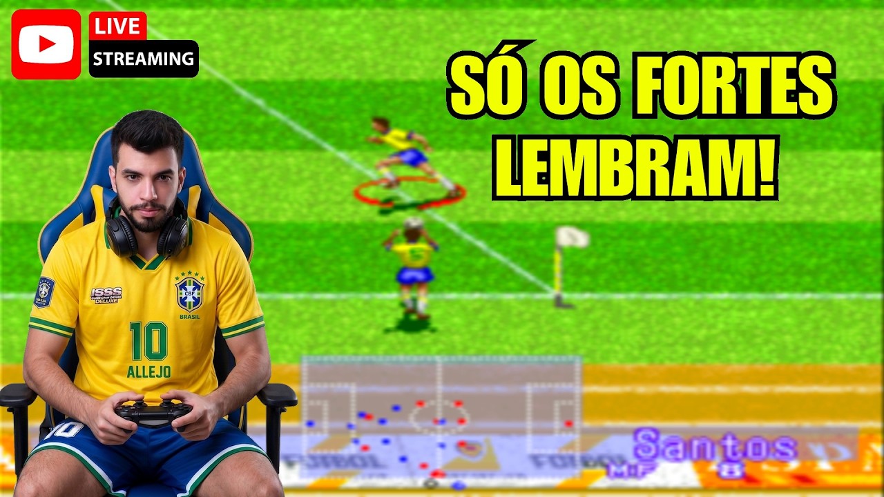 É HOJE! Pré-jogo do Brasil na Copa 2026 com o mito Allejo no International Super Star Soccer Deluxe