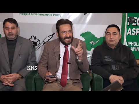 PDP Spokesperson Iqbal Tramboo holds press conference, criticises the power...