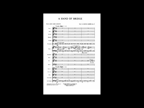 Samuel Barber - A Hand of Bridge (Audio + Full Score)