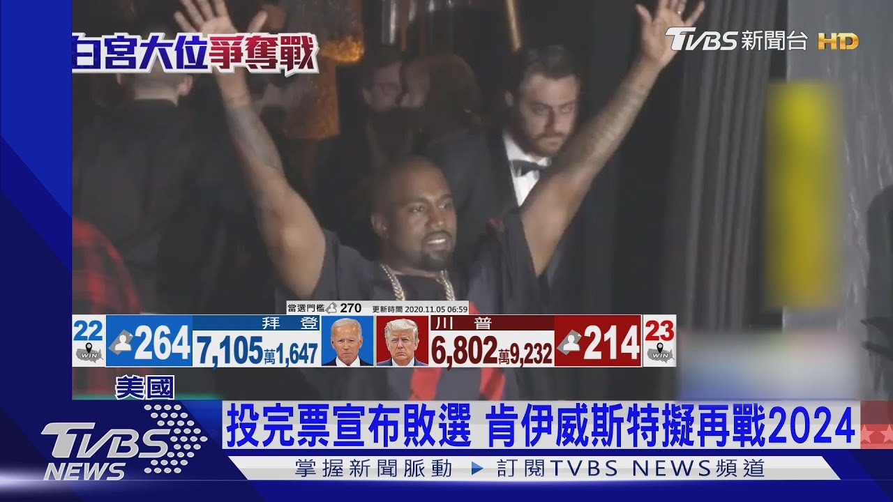 投完票宣布敗選　肯伊威斯特擬再戰2024