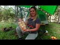 BRAZILIAN ADVENTURE 4K ASMR Brazilian Girl Cooking And Camping In The Rain