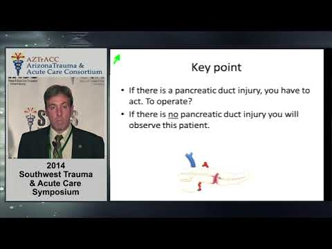 Management of Pancreatic Injuries, presented at STACS 2014