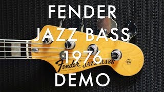 Video thumbnail for FENDER JAZZ BASS DEMO 1976 SUNBURST by Bassklasse