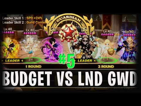 BUDGET VS LND GUILD WAR DEFENSE #5 -  isengdudegame Summoners War