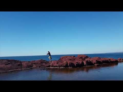 Rekaman drone ing Pantai Merimbula