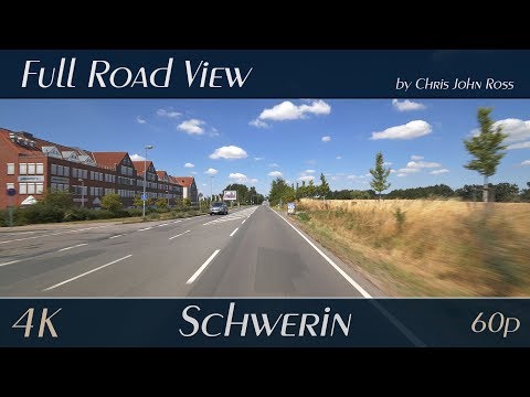 Schwerin, Germany: Lankow, Warnitz, Medewege - Grevesmühler Straße, B104 - 4K (UHD/2160p/60p) Video