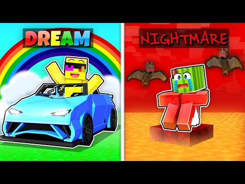 EPIC BATTLE: Sunny Dream vs Nightmare - Minecraft!