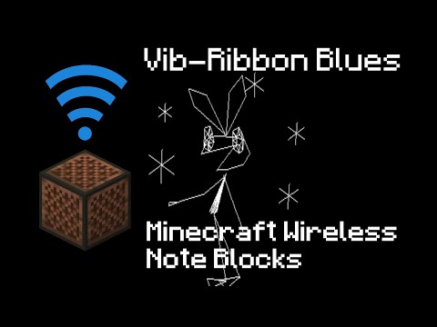 DGigsTV - Vib-Ribbon - Vib-Ribbon Blues (Tutorial Song) - Minecraft 1.17.1 Wireless Note Blocks
