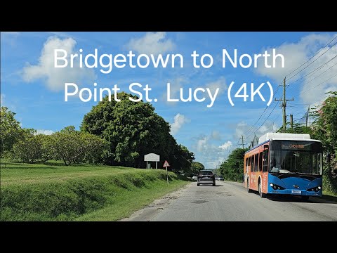Driving in Barbados - Bridgetown to North Point, St. Lucy (4K)