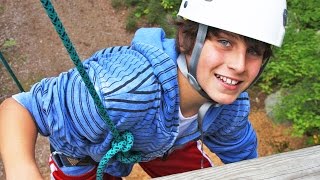 preview picture of video 'Rock Climbing at Kingsley Pines Camp'