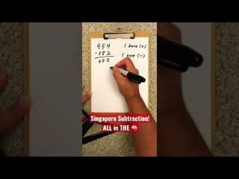 You’ve NEVER learned to subtract like this! 😳🤩(Singapore Math)