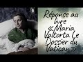 Réponse Au Livre Maria Valtorta Le Dossier Du Vatican