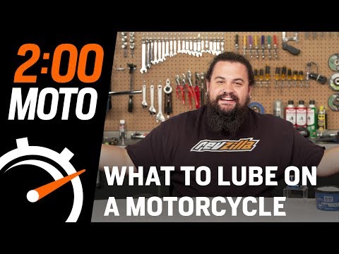 2 Minute Moto - What To Lubricate On A Motorcycle