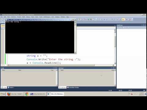 String Operation In C Net Tamil