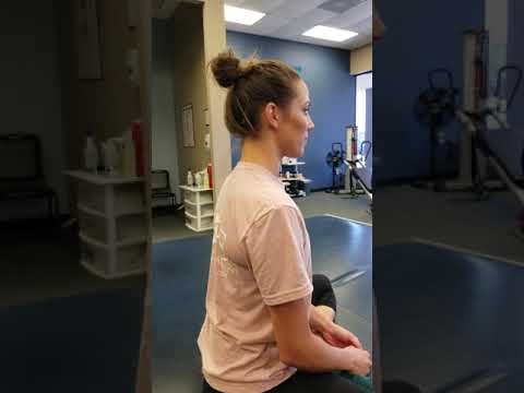 Chin Tuck Rotation Sit