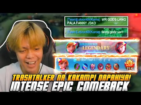 KINGJASRO BINUHAT ANG TRASHTALKER NA KAKAMPI!! EPIC COMEBACK! - MLBB