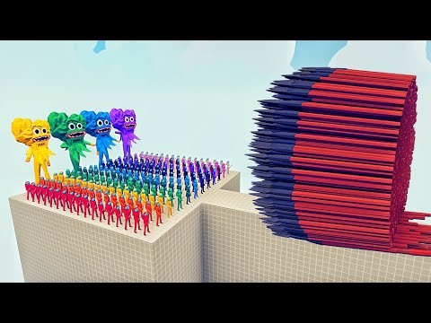 100x AMONG US IMPOSTER + 4x HUGGY WUGGY GIANT vs EVERY GOD - Totally Accurate Battle Simulator TABS