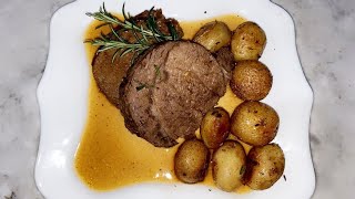 Rôti de bœuf aux pommes de terres sautées