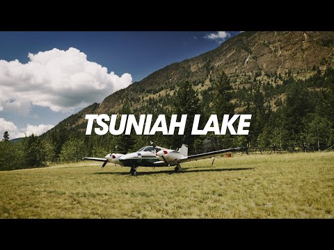 Flying Into A Remote BC Grass Strip With Piper Seneca