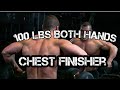 Pro Bodybuilder Chest Finisher 💪 100 LBS BOTH HANDS 🔥