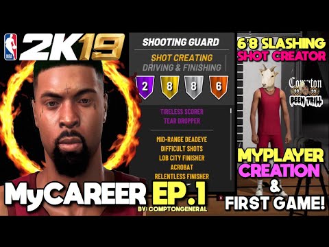 NBA 2K19 MY CAREER PRELUDE EP.1🔥 - 6’8 SLASHING SHOT CREATOR PLAYER CREATION & 1ST GAME🔥 GAMEPLAY!