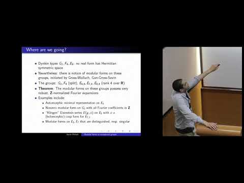 Modular forms on exceptional groups