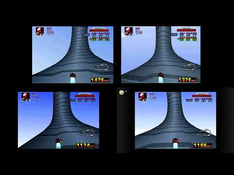 F-Zero X Side By Side Video Comparison (N64 vs Wii VC vs Wii U VC vs NSO)