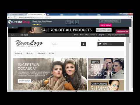 Prestashop Return manager module (Registered customers view)