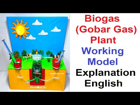 biogas plant model 3d making science project using cardboard howtofunda craftpiller