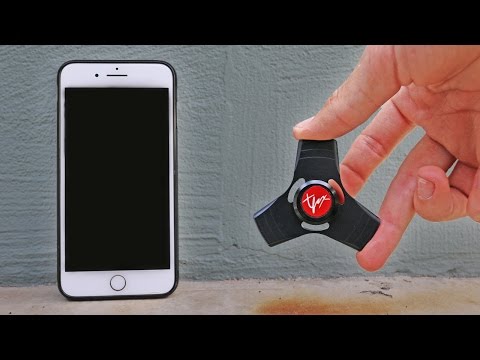 1000mph FIDGET SPINNER VS iPHONE! Video