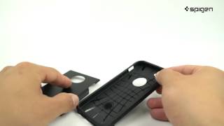Spigen Tough Armor Hoesje iPhone SE Metal Slate video