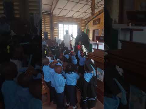 Thanksgiving ceremony for pre-school in Pendembu,  Kailahun district,  Sierra Leone. Today 21st July