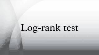 Log-rank test