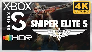 [4K/HDR] Sniper Elite 5 / Xbox Series S Gameplay