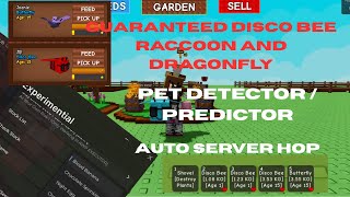 (NO KEY) Grow A Garden Script | Pet Detector / Predictor | Guaranteed Disco Bee, Raccoon, Dragonfly