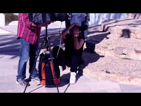 Elisabetta Canalis nel backstage di Talco