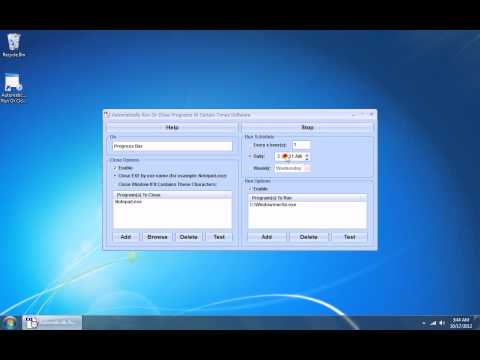 Automatically Run Or Close Programs At Certain Times Software