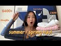 SUMMER SPRING TRY ON HAUL Zara Ana Luisa H M