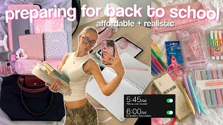 PREPARING FOR BACK TO SCHOOL / UNIVERSITY | academic reset, supplies h