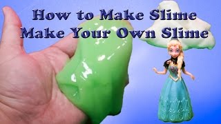 How to Make Your Own Slime Goo Disney Frozen Elsa and Jack Frost Toys Video