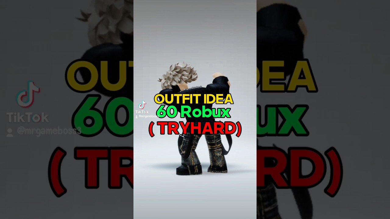 Making 60 Robux outfit idea (TRYHARD)...😎🌟 #roblox #robloxshorts #robloxitems #robloxoutfits #rek