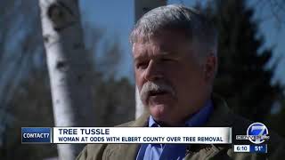 Tree tussle: Woman at odds with Elbert County over tree removal