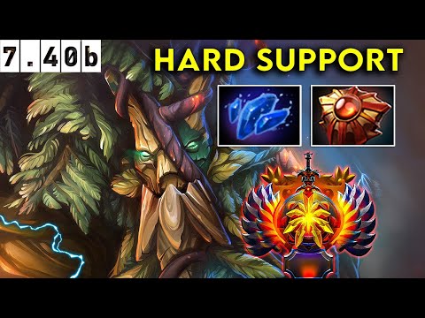 Treant Protector 🌳 Immortal Hard Support  - Dota 2 Patch 7.40b Pro Pub Gameplay