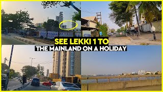 LEKKI PHASE 1 LAGOS NIGERIA TO THE MAINLAND | LAGOS  ON A HOLIDAY | COLLAPSED HIGH RISE IN  IKOYI
