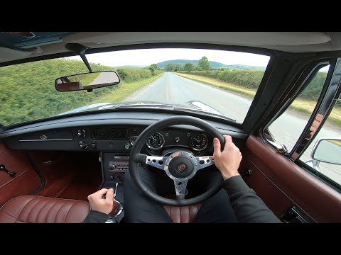 Driving a 1977 MGB GT V8 Manual POV - Classic British Sports Car Experience!