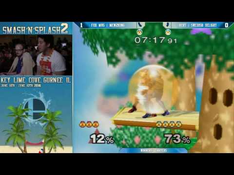 SNS2 - FOX MVG | Mew2King (Red Sheik) vs BERT | Swedish Delight (Sheik) - Melee Top 32