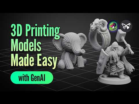 Official Meshy 3D printing workflow video thumbnail