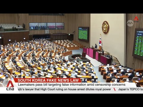 South Korea passes controversial anti-fake news bill