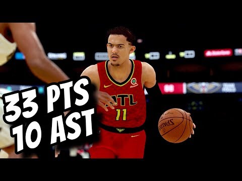 Trae Young Full Highlights vs Pelicans Double-Double Special (03.26.2019) NBA 2K19